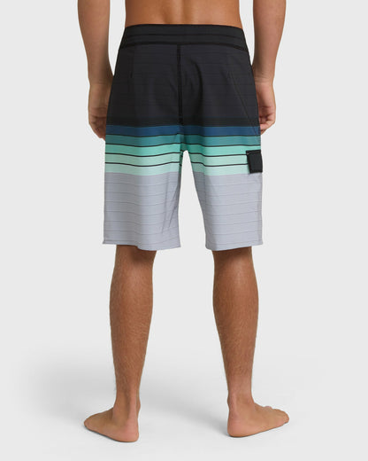 Billabong Men's All Day Stripe 20\" Pro Boardshorts - Medium Indigo Multi - Medium Indigo