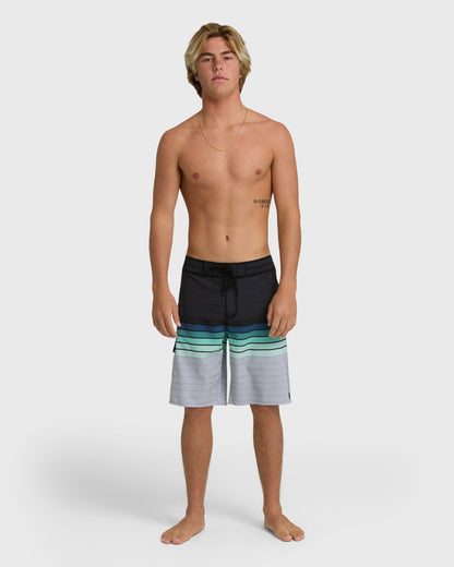 Billabong Men's All Day Stripe 20\" Pro Boardshorts - Medium Indigo Multi - Medium Indigo