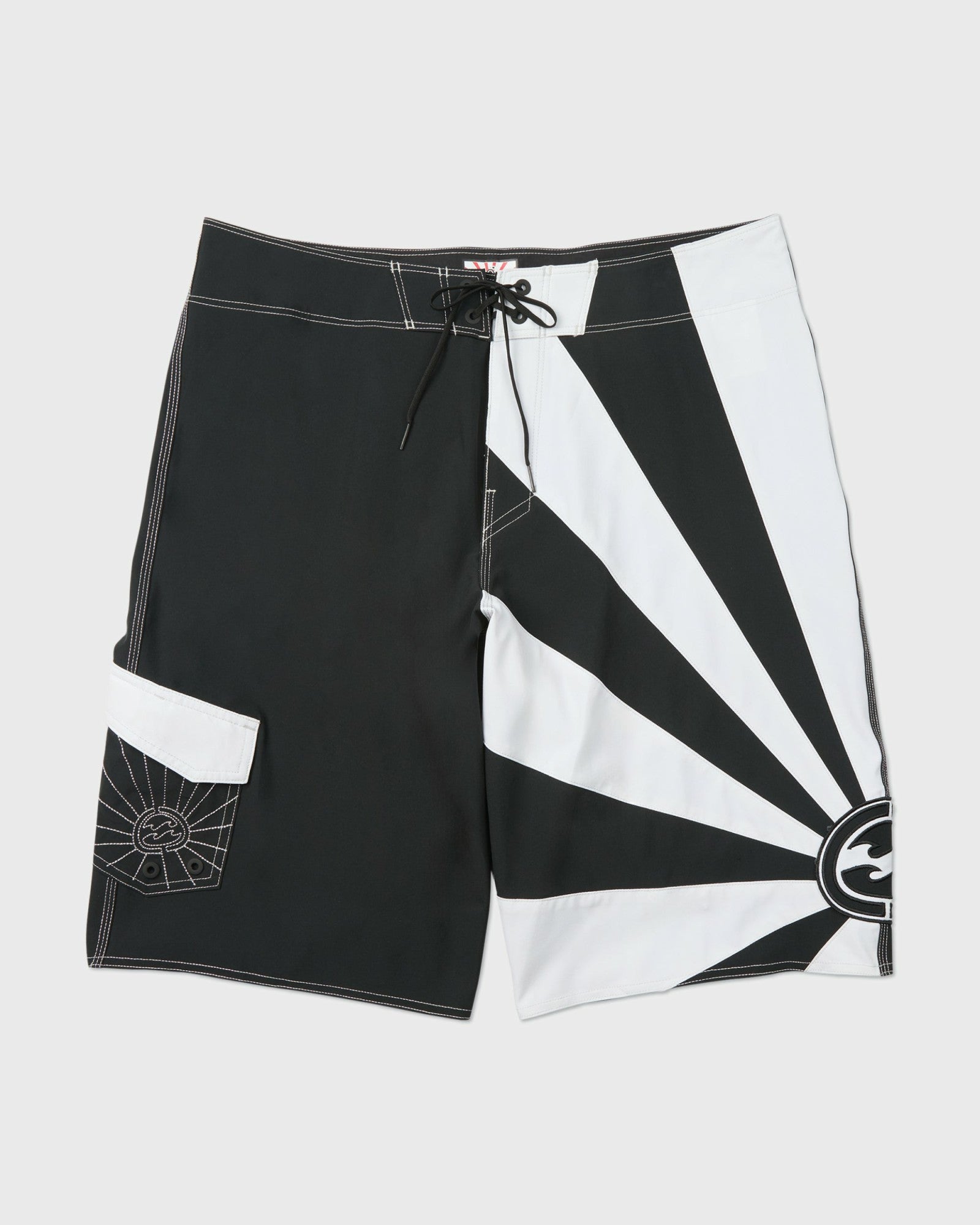 Billabong Men's A.I. Rising Sun Pro 22\" Boardshorts - Black\/White..