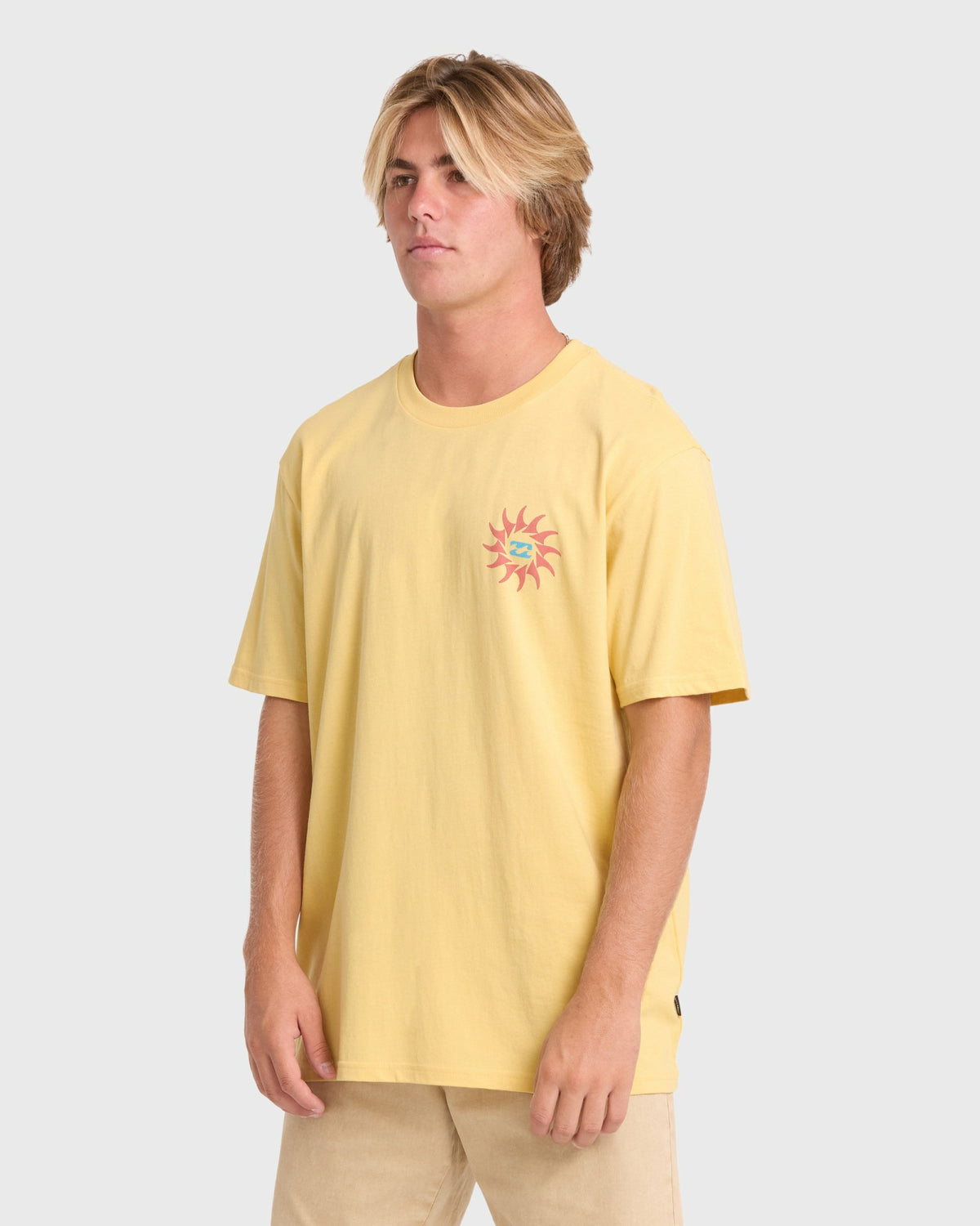 Billabong Men's Rotation Premium Short Sleeve Knit Graphic T-Shirt - Raffia