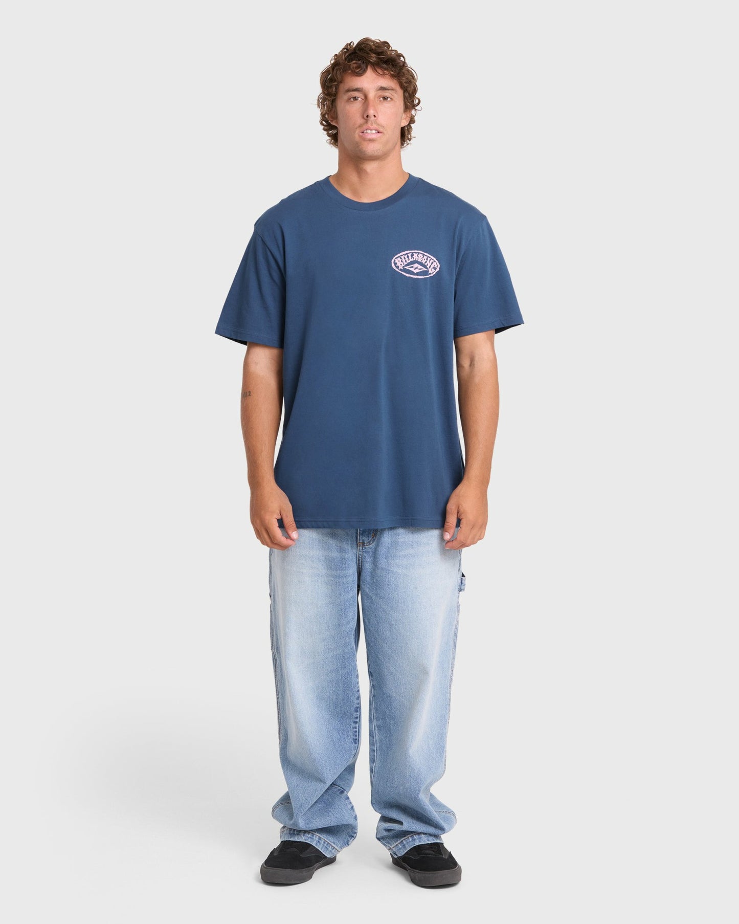 Billabong Men's Reverse Premium Short Sleeve Cotton T-Shirt - Dark Denim