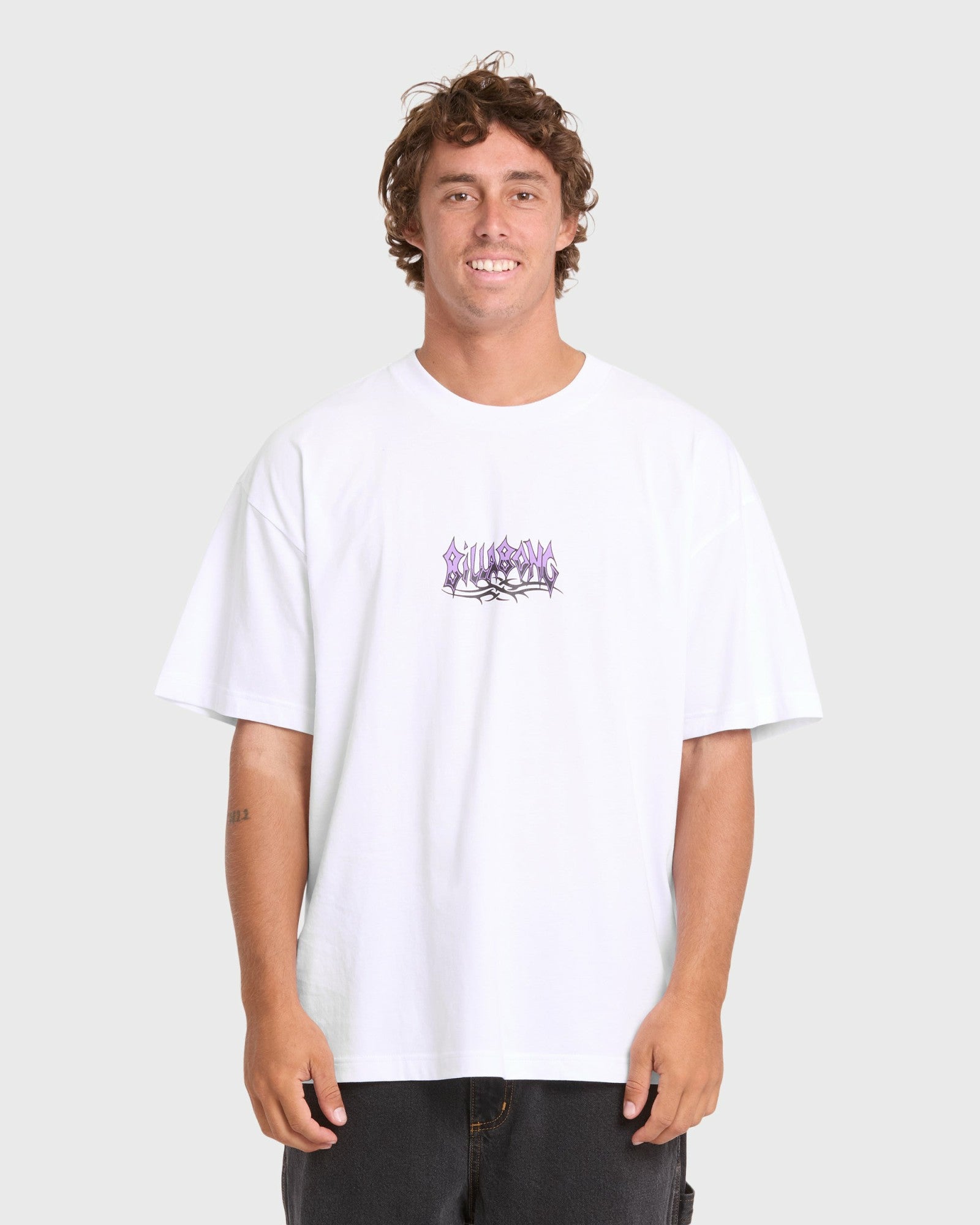 Billabong Men's Barb OG Short Sleeve Knit T-Shirt - White