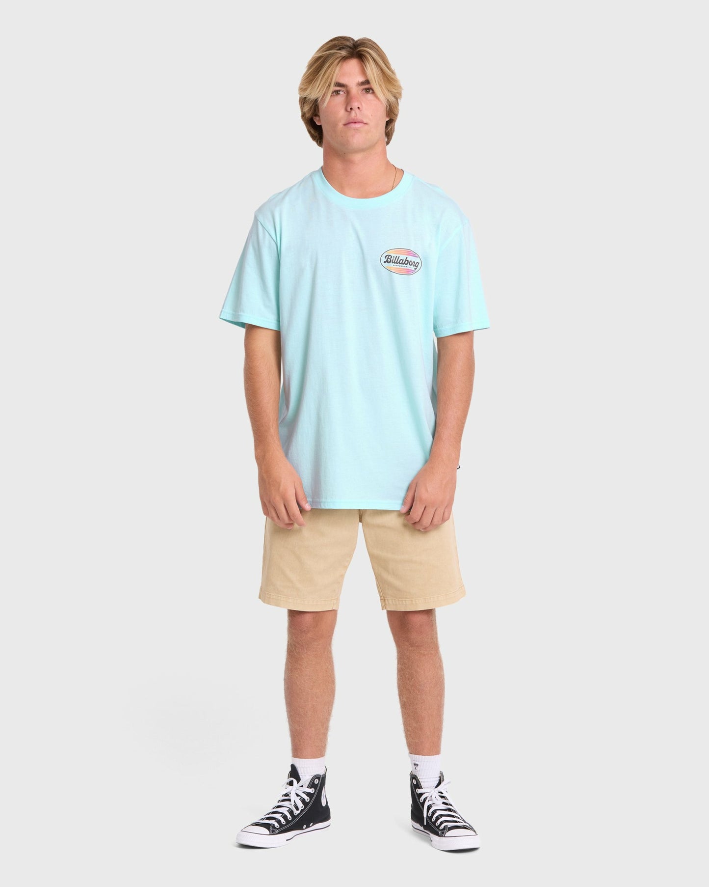 Billabong Men's Off Duty Premium Short Sleeve Cotton T-Shirt - Coastal Blue