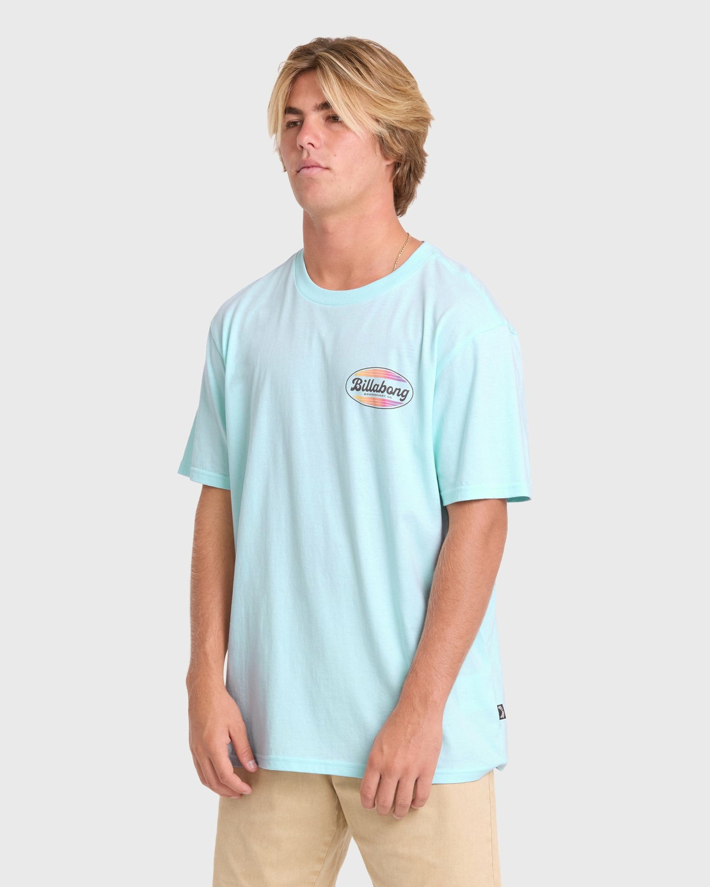 Billabong Men's Off Duty Premium Short Sleeve Cotton T-Shirt - Coastal Blue