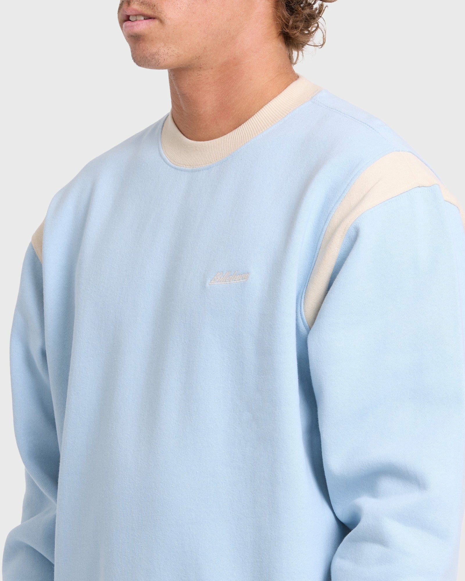 Billabong Men's Highway Garage Crewneck Sweatshirt - Blue Smoke