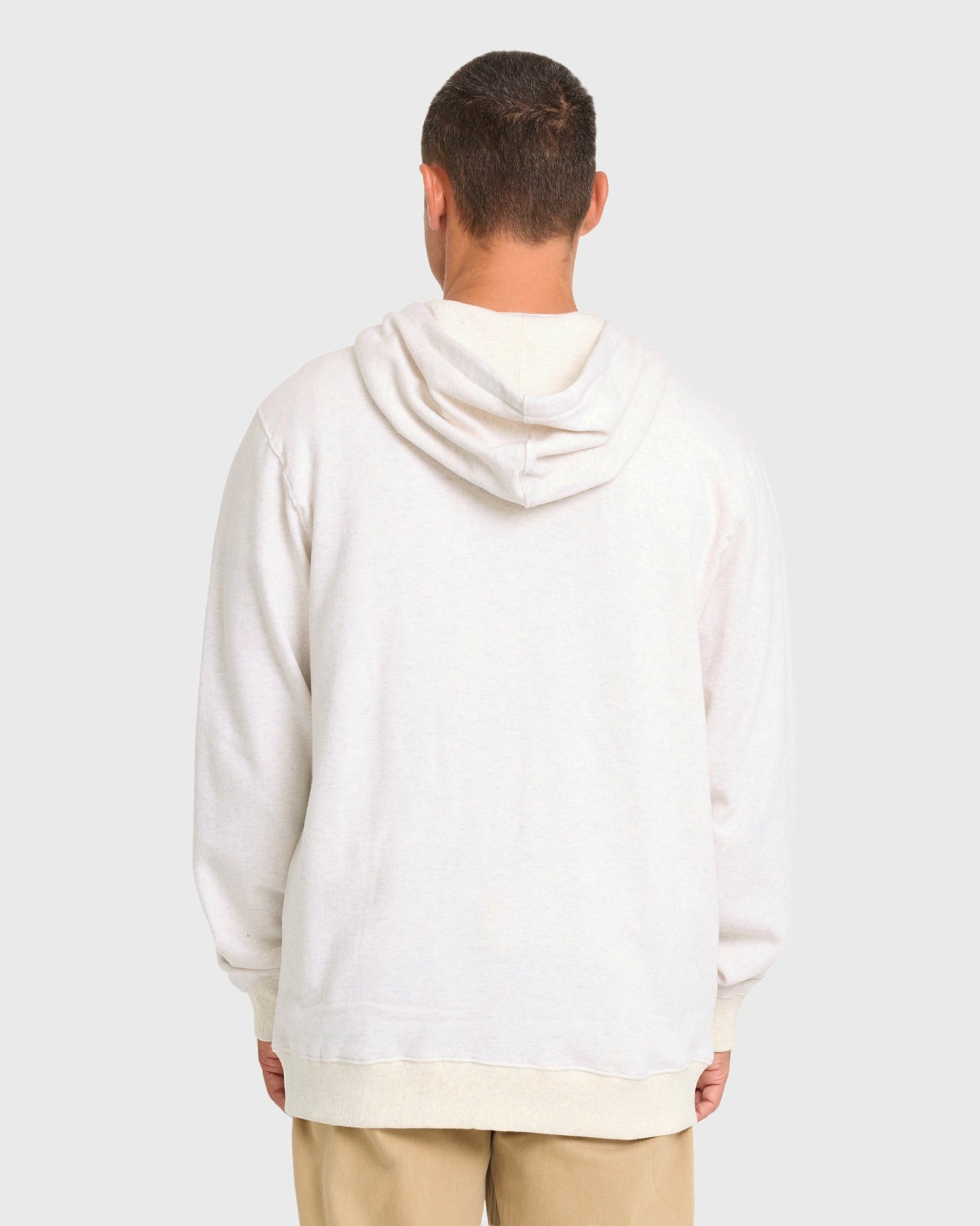 Billabong Men's All Day Zip-Up Hoodie - Light Gray Heather