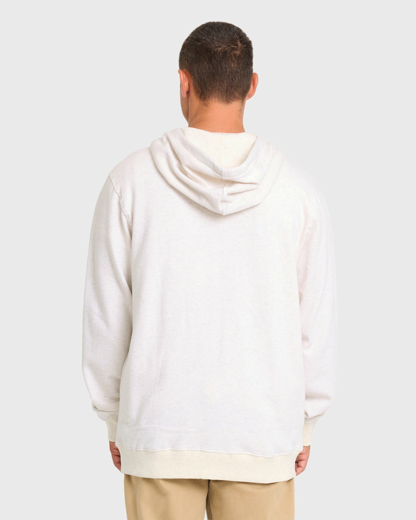 Billabong Men's All Day Zip-Up Hoodie - Light Gray Heather