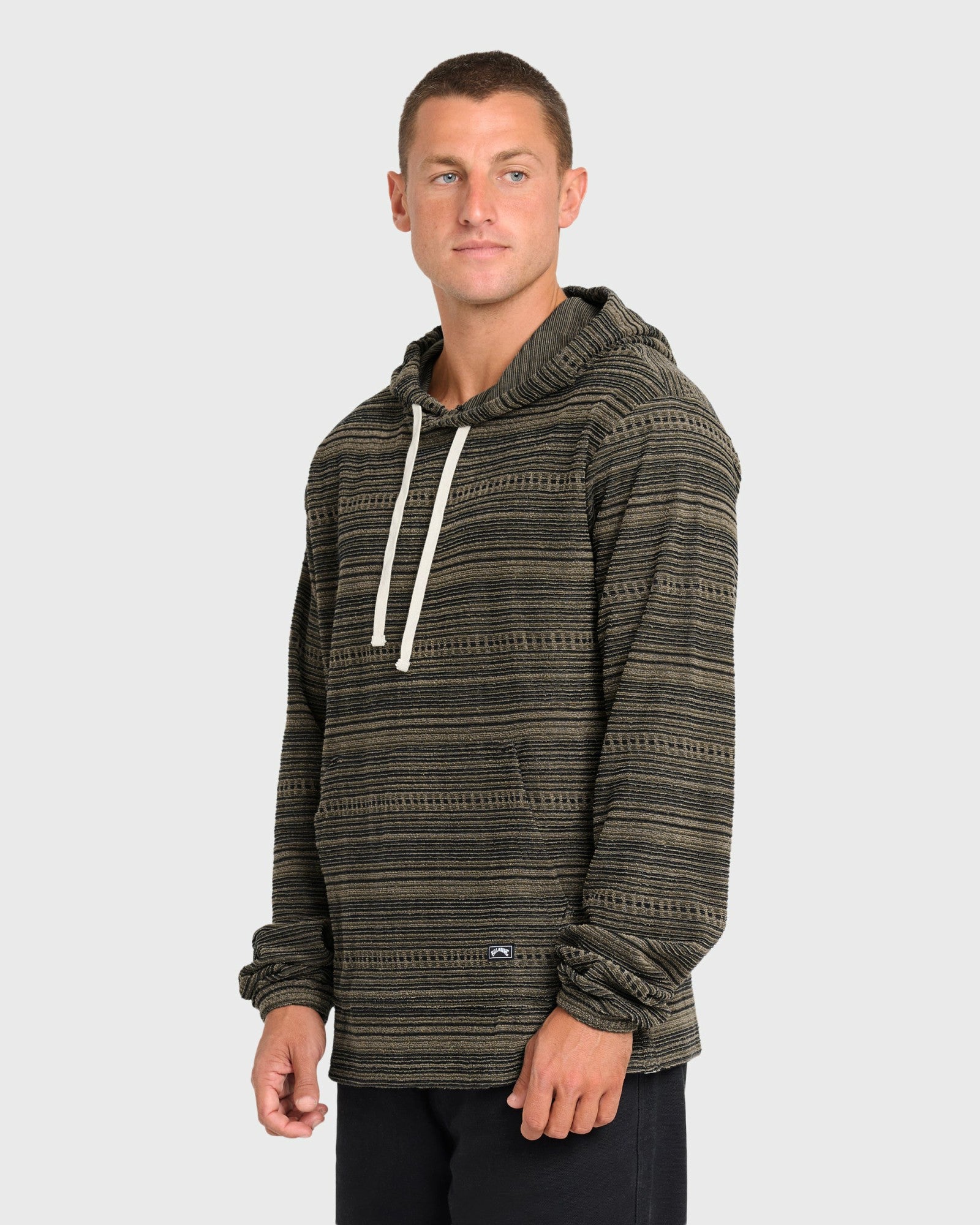 Billabong Men's Flecker Diego YD Pullover Hoodie - Oatmeal