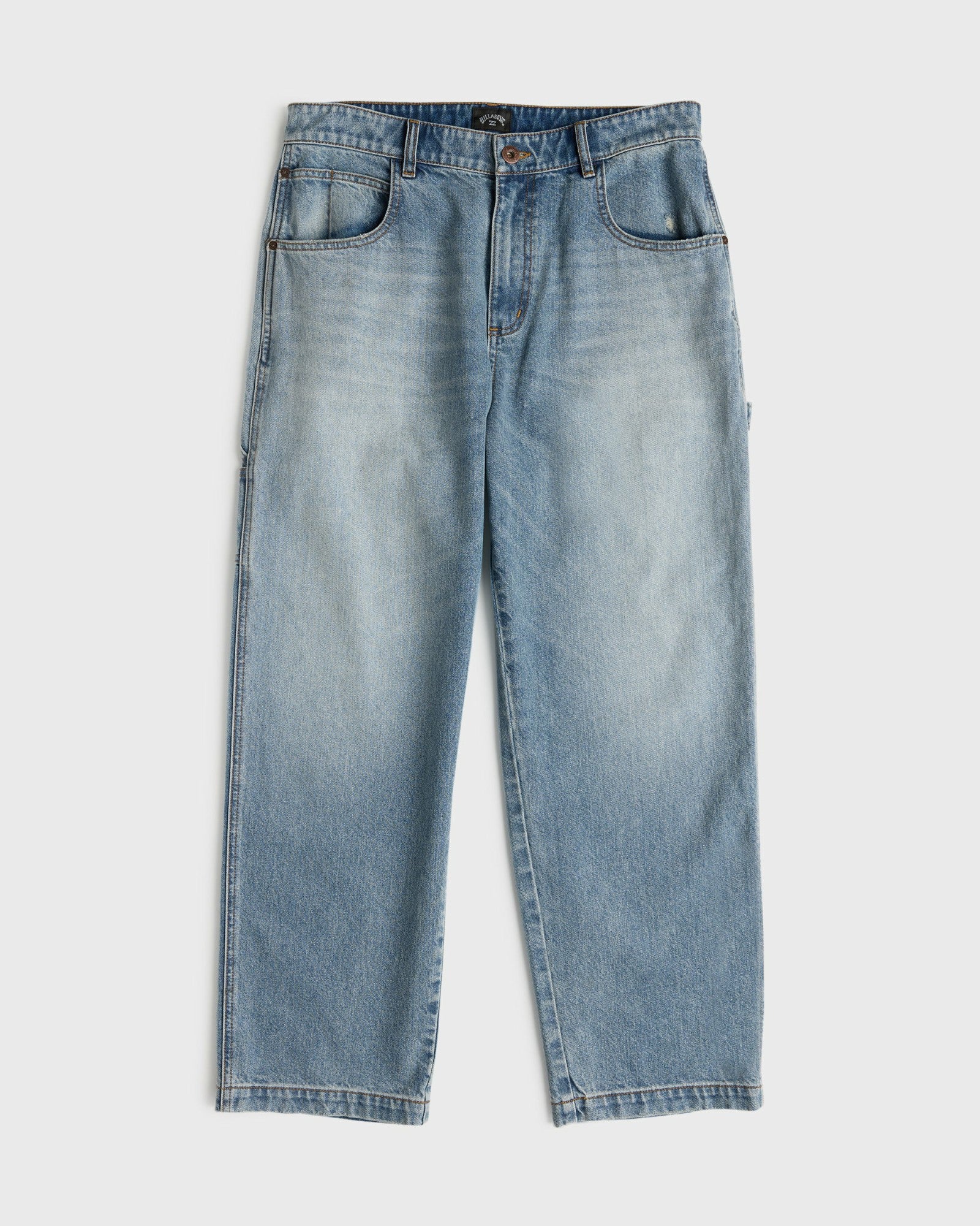 Billabong Men's Bad Dog Carpenter Pants - Bleached Blue Wash