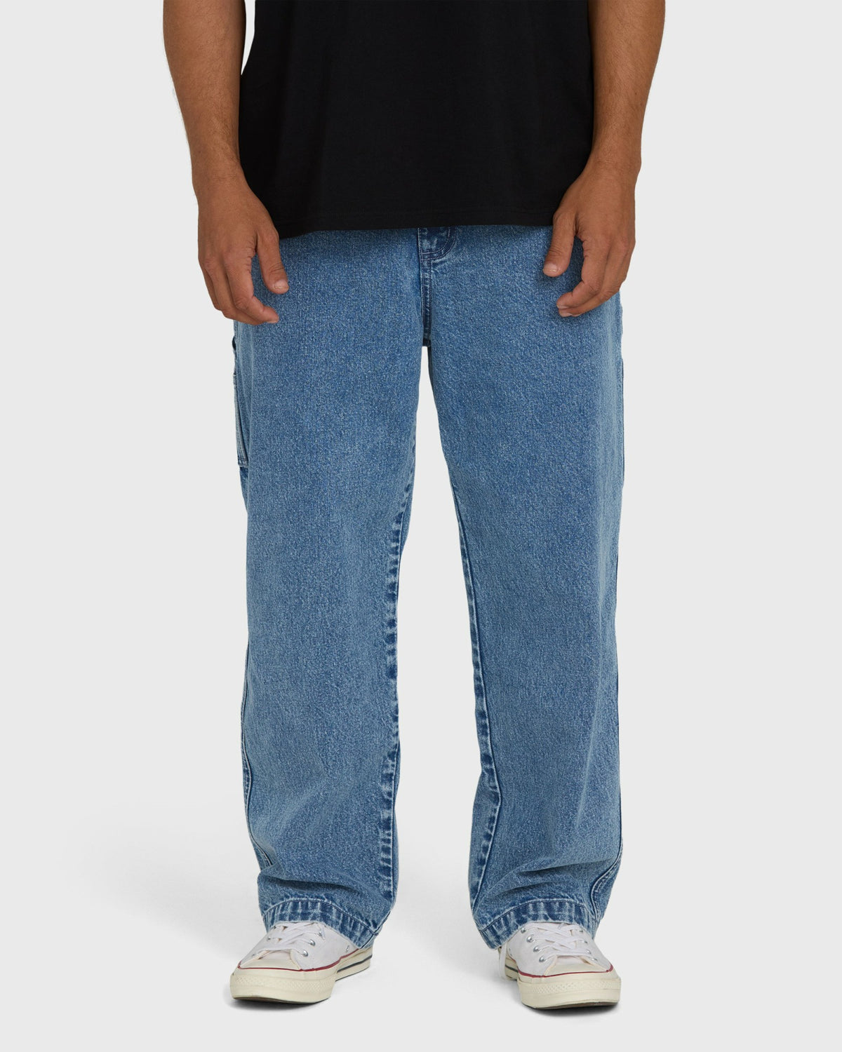 Billabong Men's Bad Dog Carpenter Pants - Faded Denim