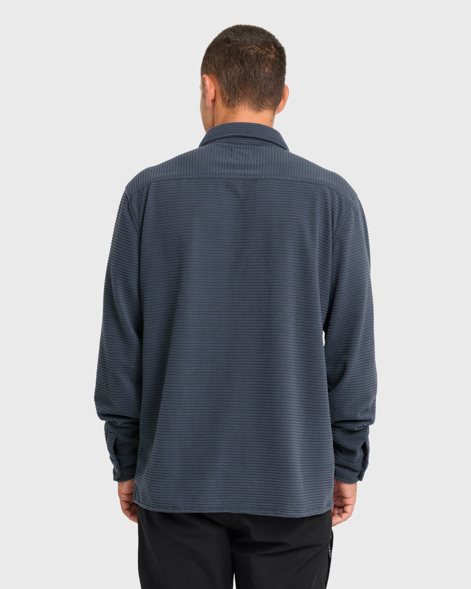 Billabong Men's Adventure Division Ridge Long Sleeve Fleece Overshirt - Blue Graphite