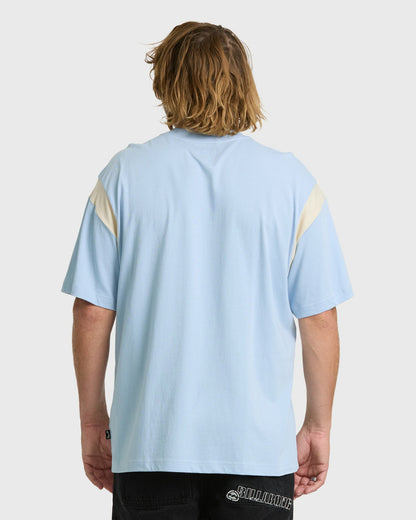 Billabong Men's Highway Garage Short Sleeve Knit T-Shirt - Blue Smoke