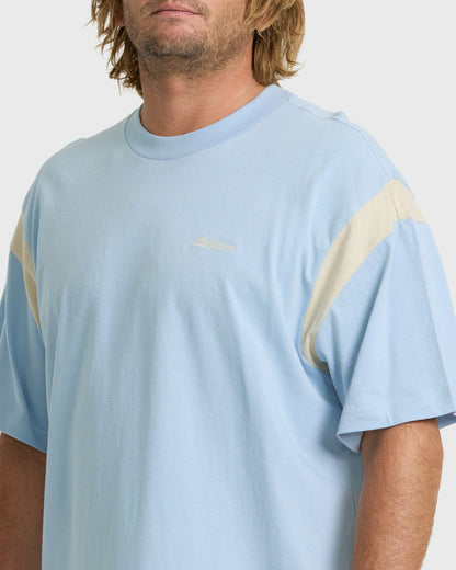 Billabong Men's Highway Garage Short Sleeve Knit T-Shirt - Blue Smoke