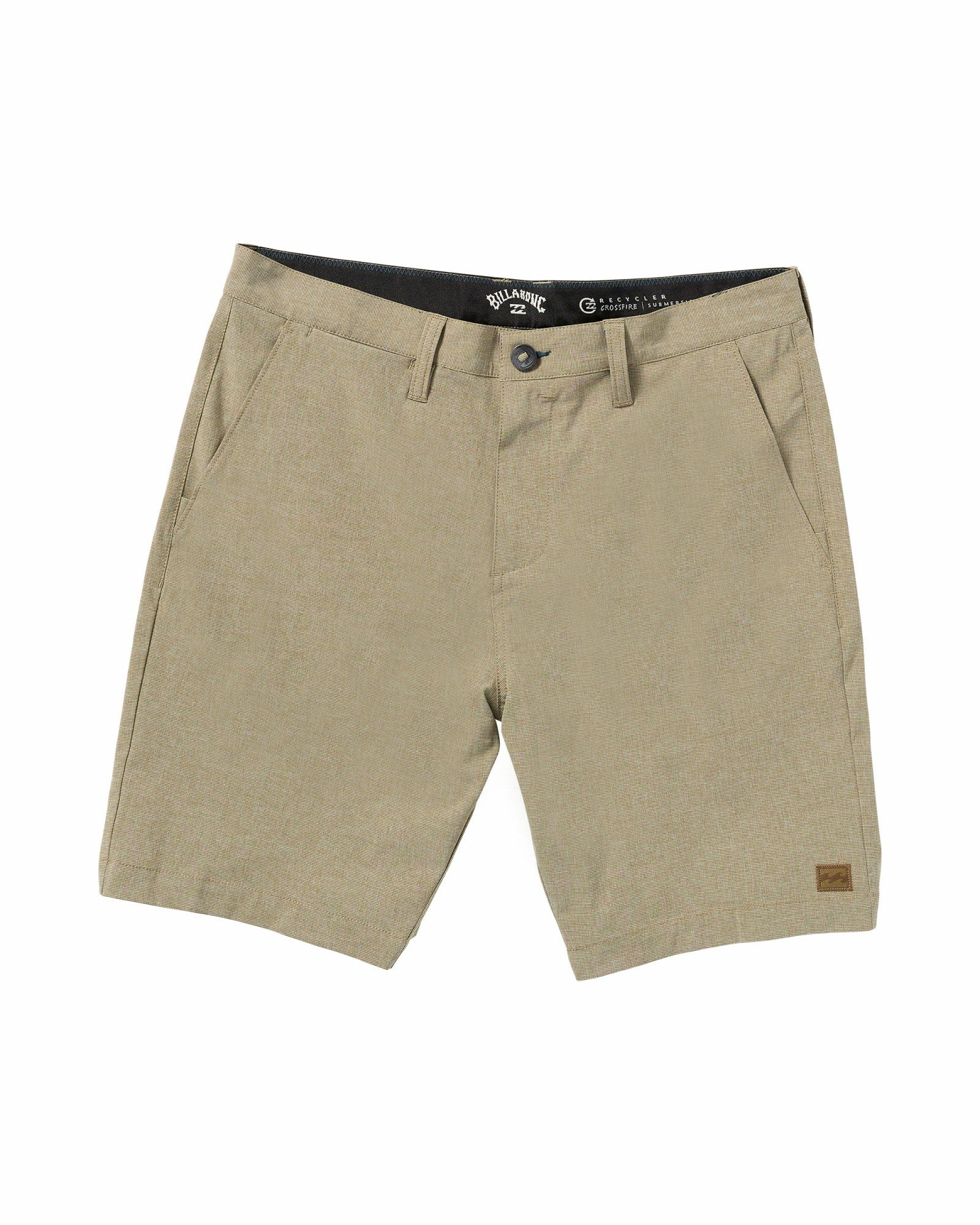 Billabong Men's Crossfire Submersible 19\" Amphibian Hybrid Shorts - Khaki