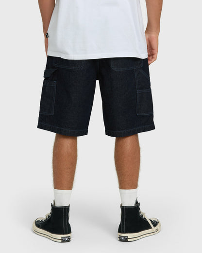 Billabong Men's Bad Dog 22\" Denim Shorts - Dark Denim
