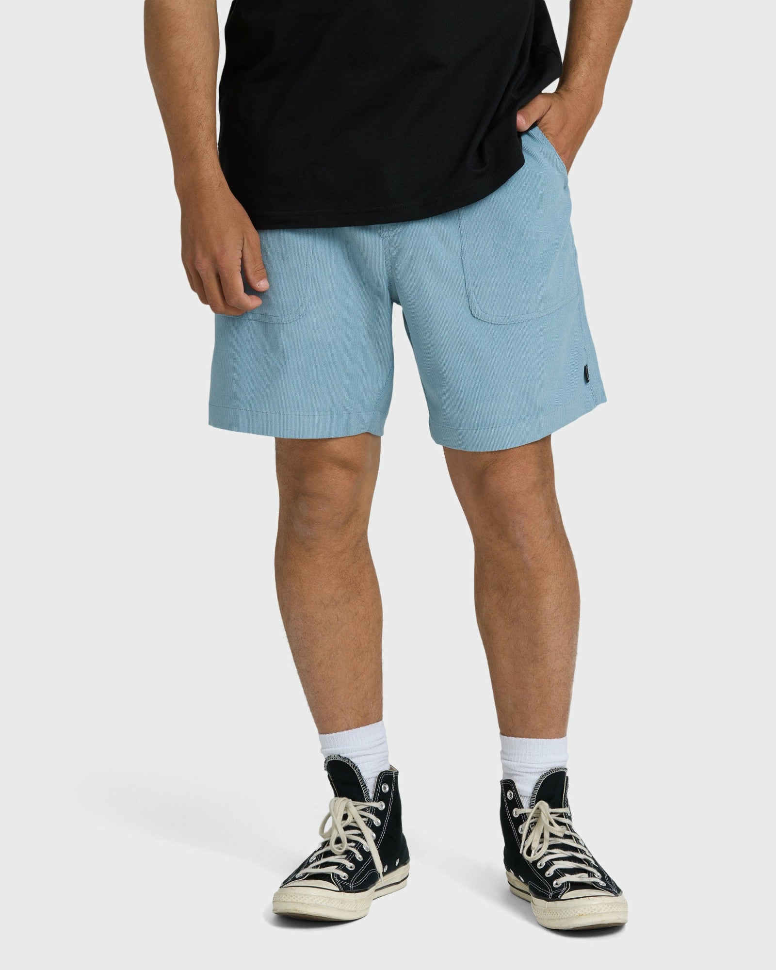 Billabong Men's De La Cruz Cord 18\" Hybrid Shorts - Blue Fog