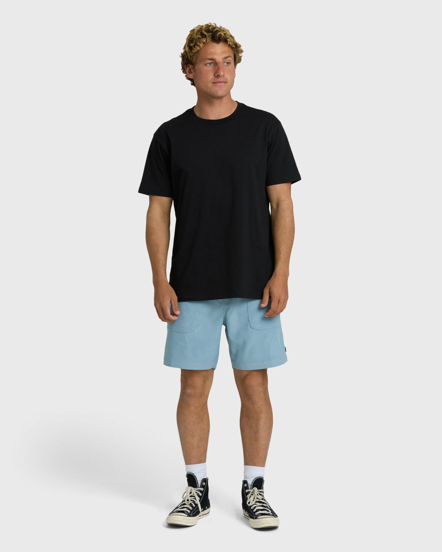 Billabong Men's De La Cruz Cord 18\" Hybrid Shorts - Blue Fog
