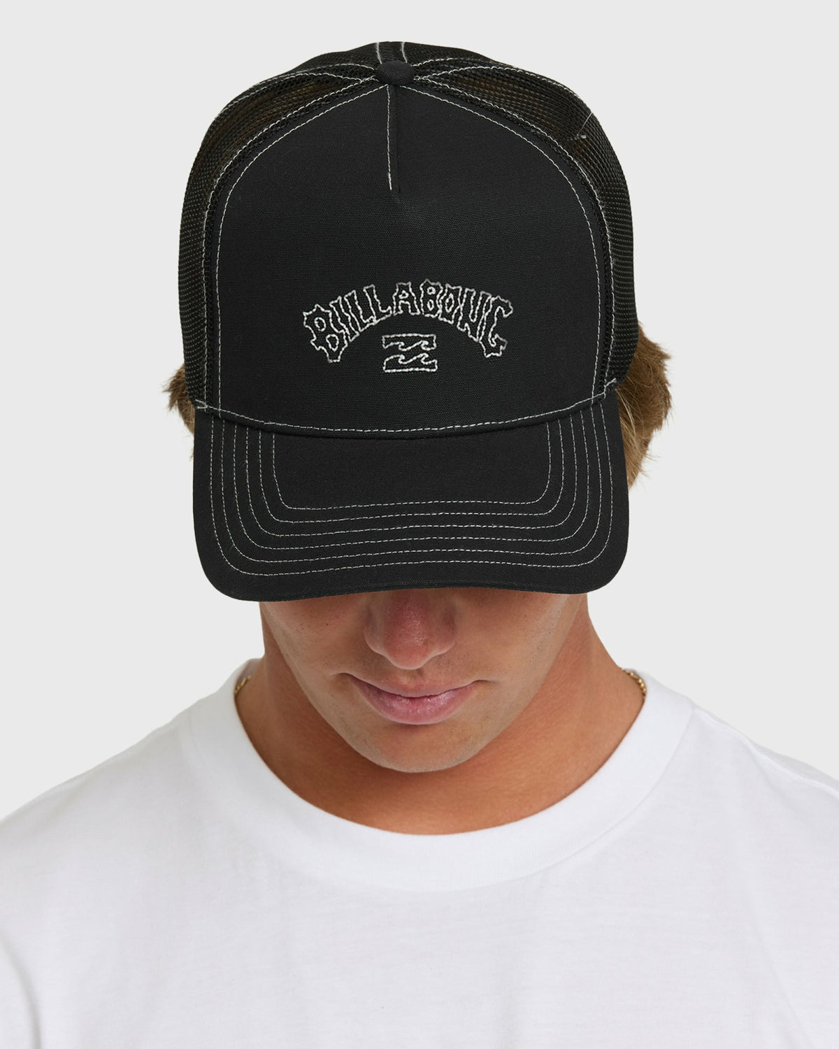 Billabong Men's Peaked Trucker Hat - Black
