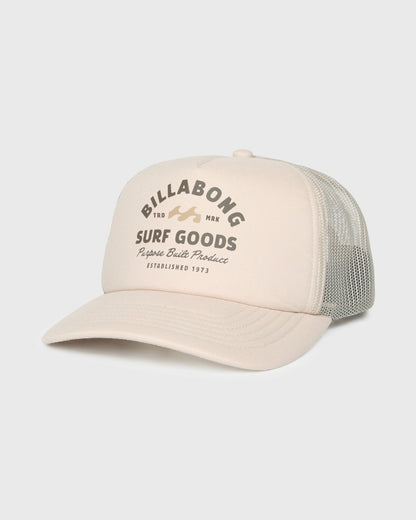 Billabong Men's Assembled Trucker Hat - Oatmeal