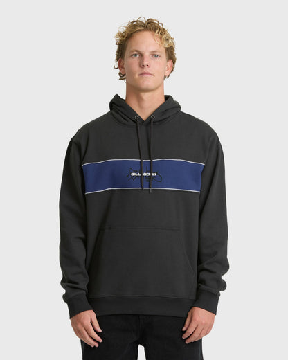Billabong Men's Bad Dog Shrapnel Pullover Hoodie - Washed Black