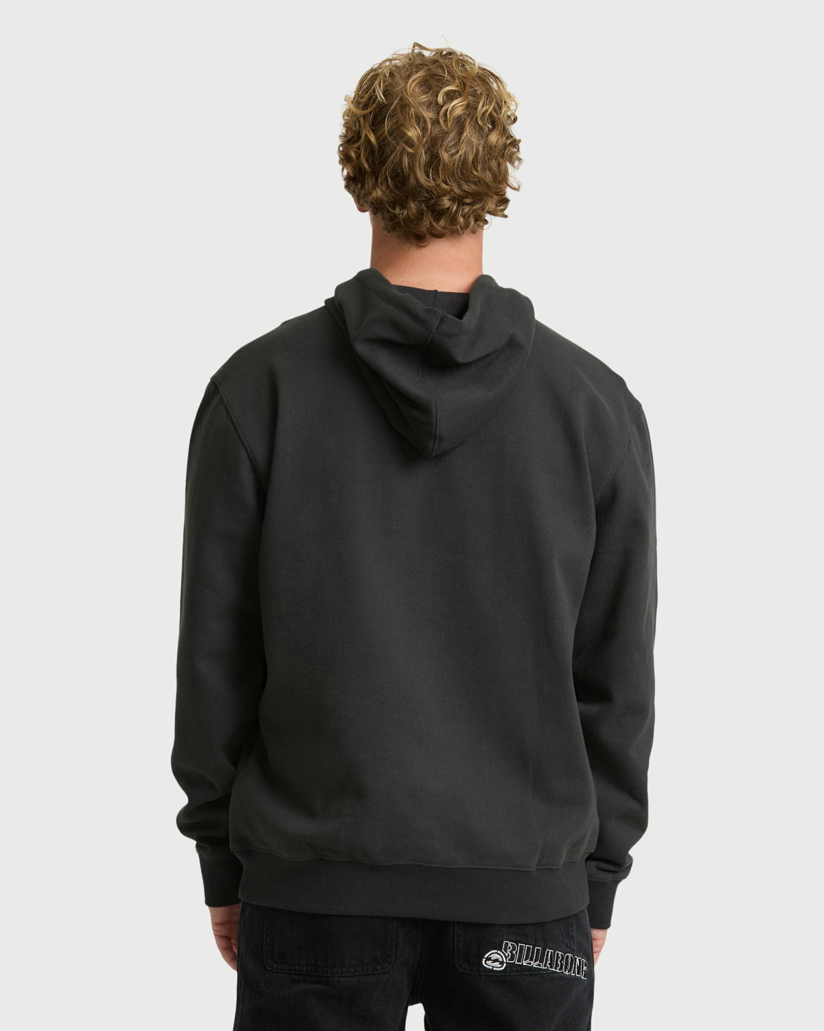 Billabong Men's Bad Dog Shrapnel Pullover Hoodie - Washed Black