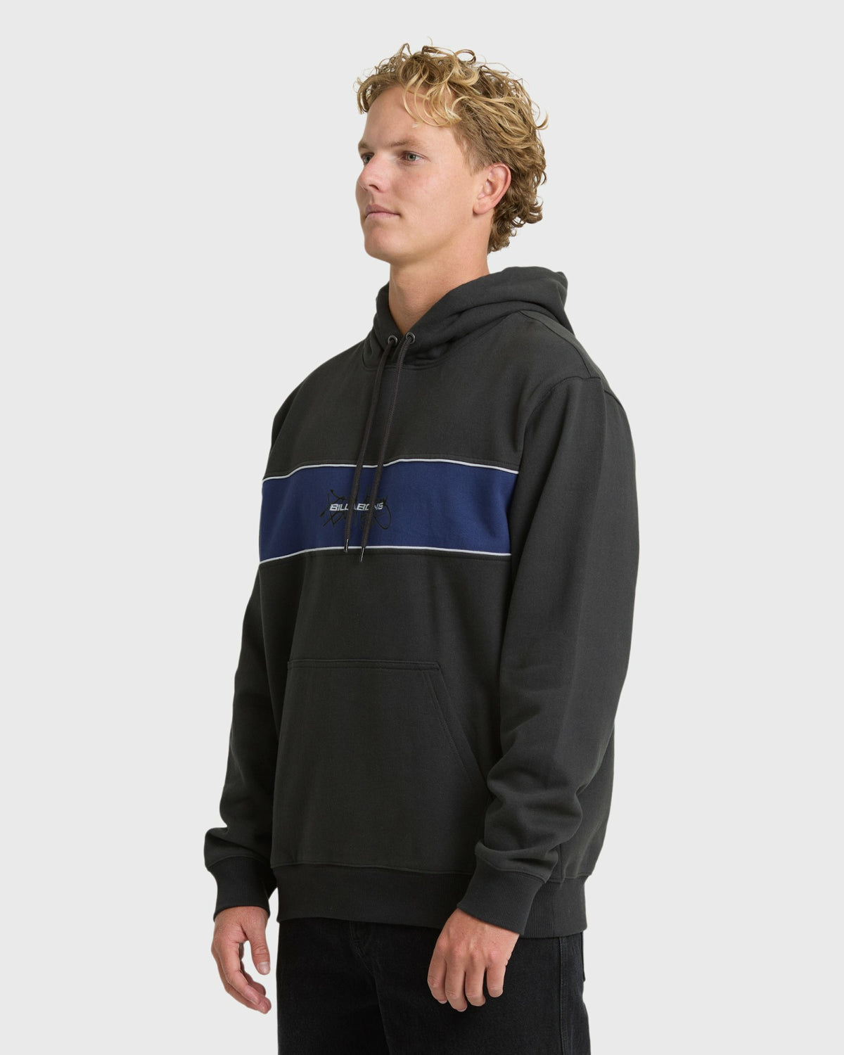Billabong Men's Bad Dog Shrapnel Pullover Hoodie - Washed Black