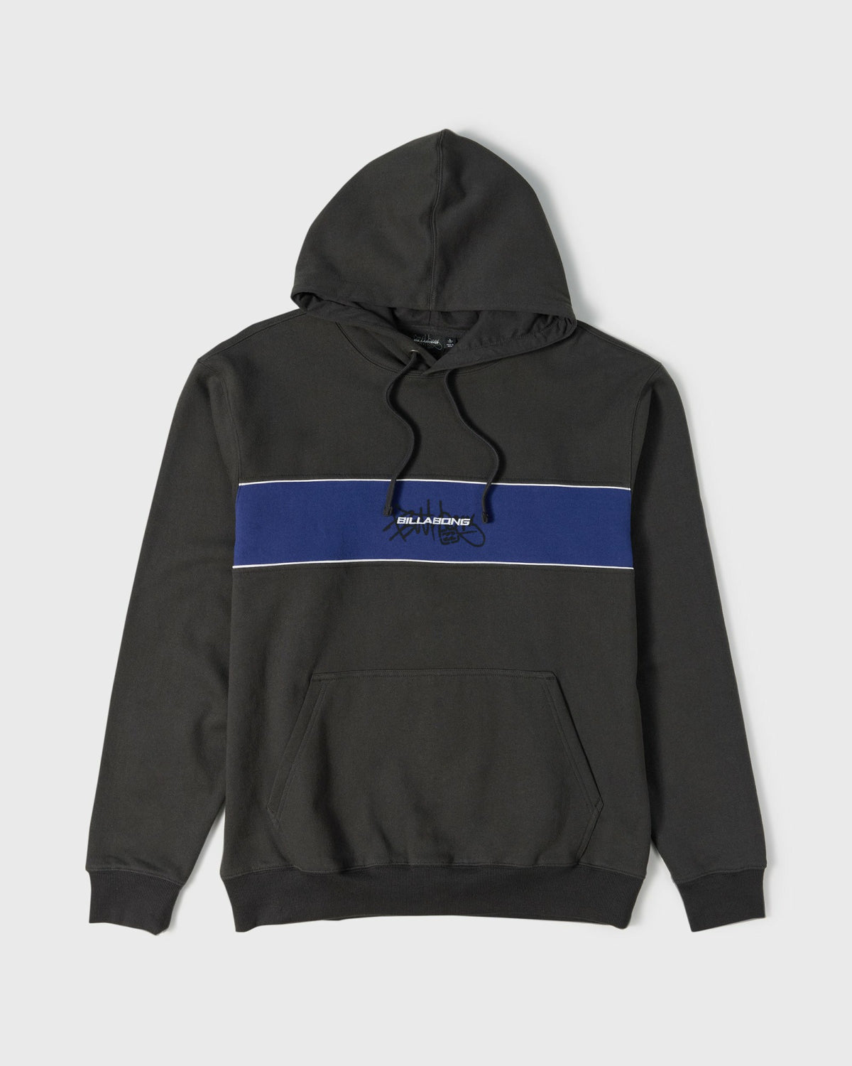 Billabong Men's Bad Dog Shrapnel Pullover Hoodie - Washed Black