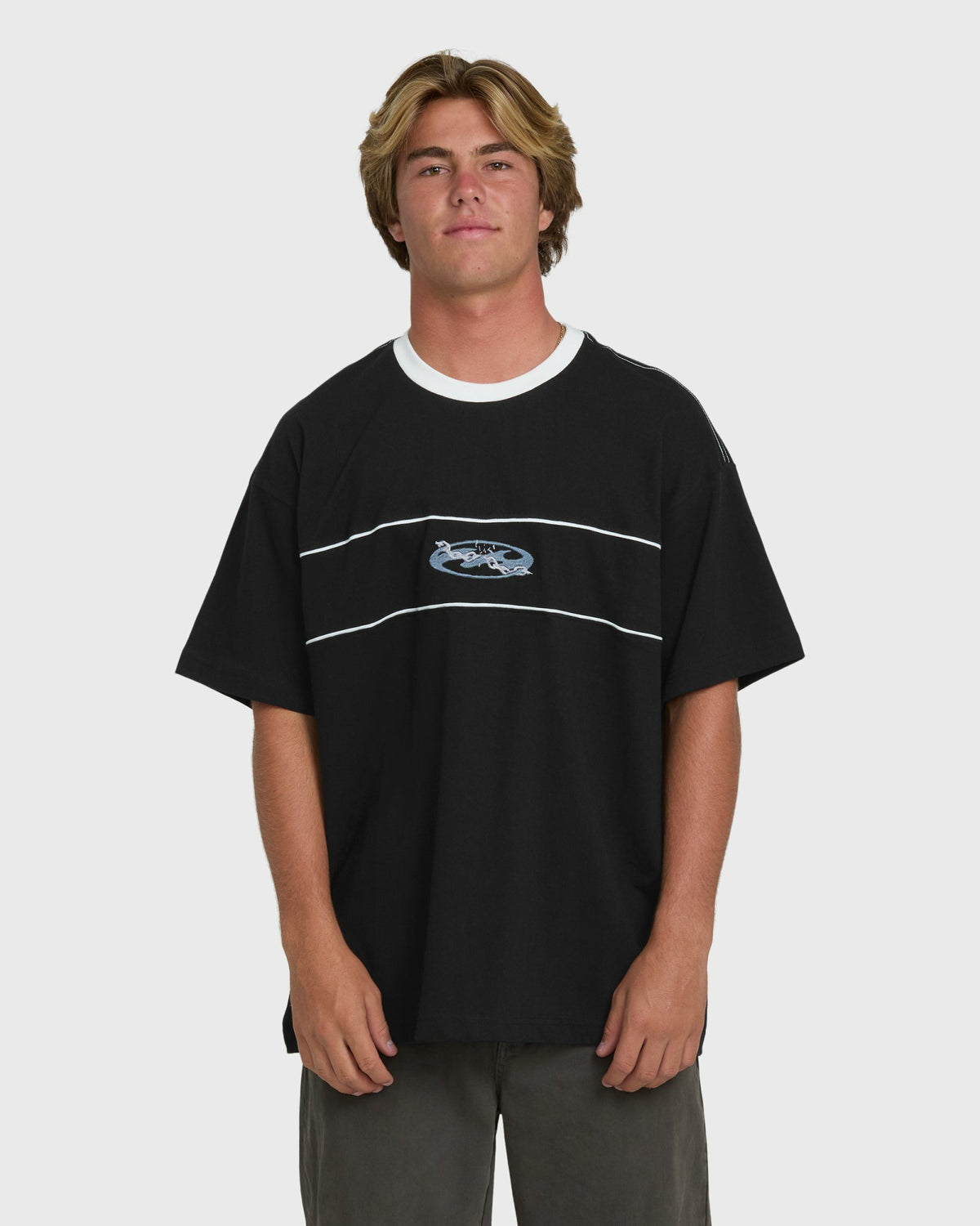 Billabong Men's Bad Dog Precision Short Sleeve Knit T-Shirt - Black