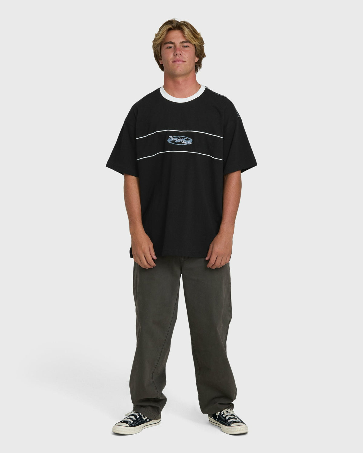 Billabong Men's Bad Dog Precision Short Sleeve Knit T-Shirt - Black