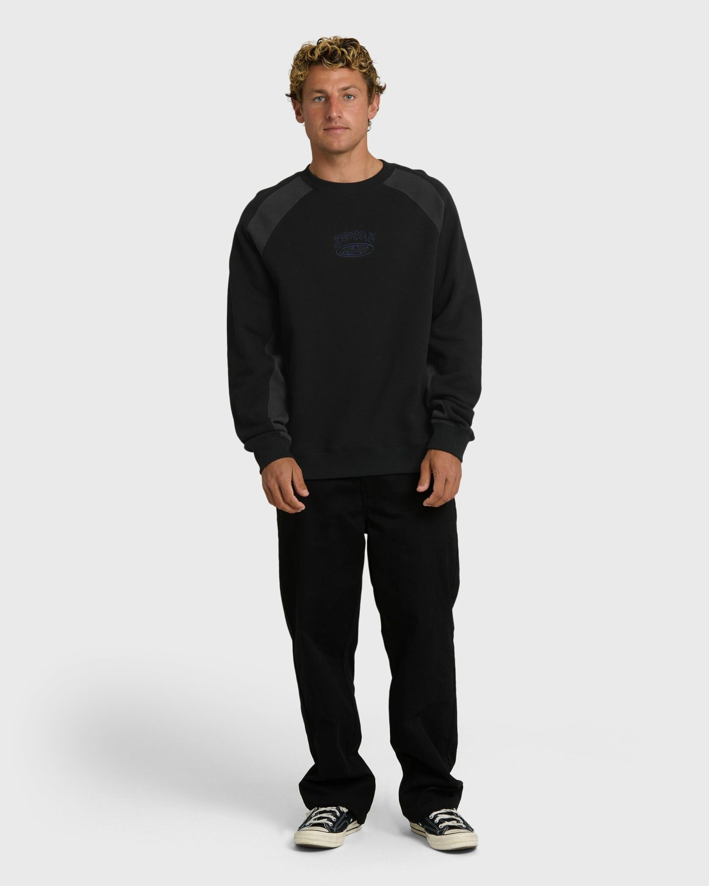 Billabong Men's Bad Dog Crewneck Sweatshirt - Black