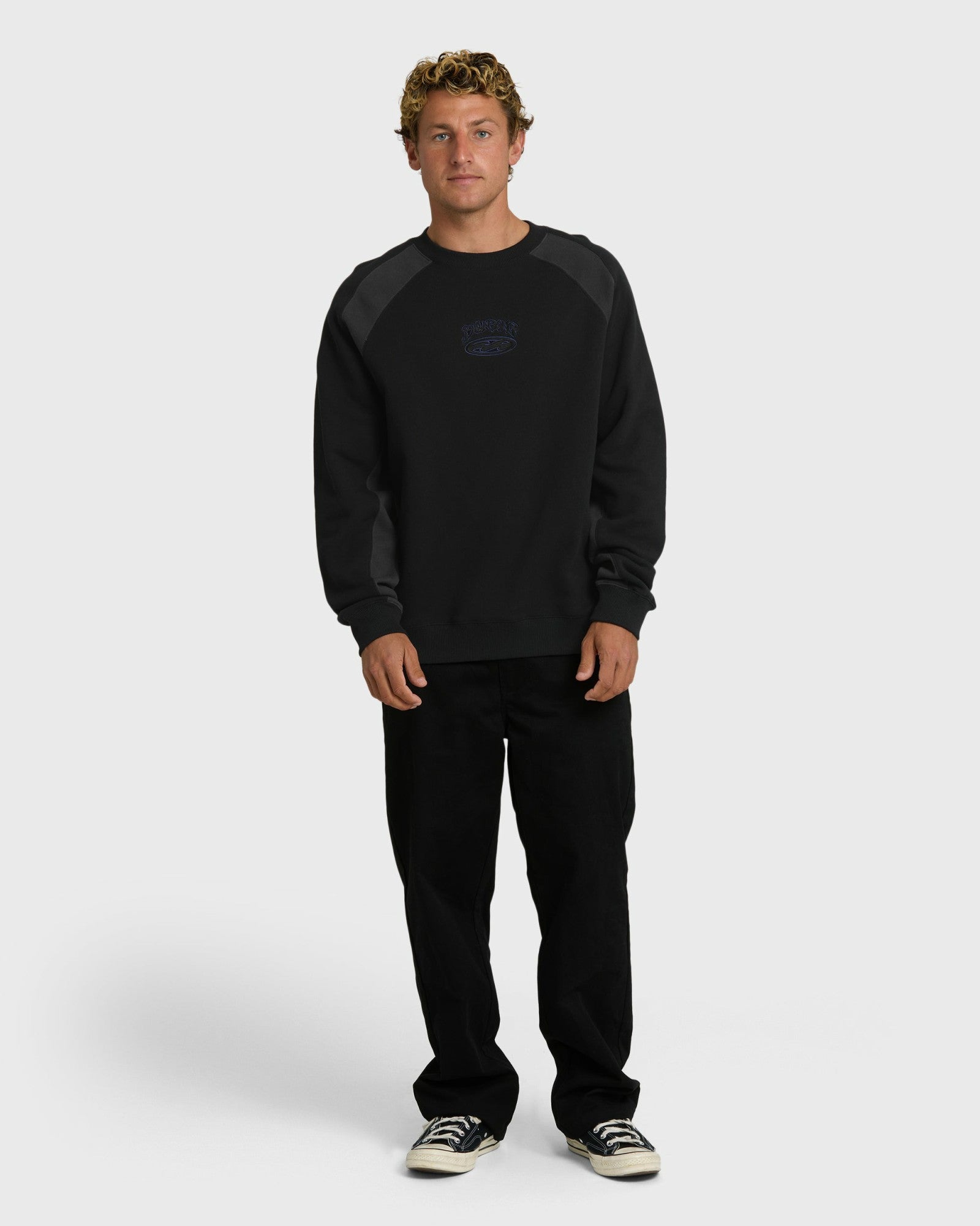 Billabong Men's Bad Dog Crewneck Sweatshirt - Black