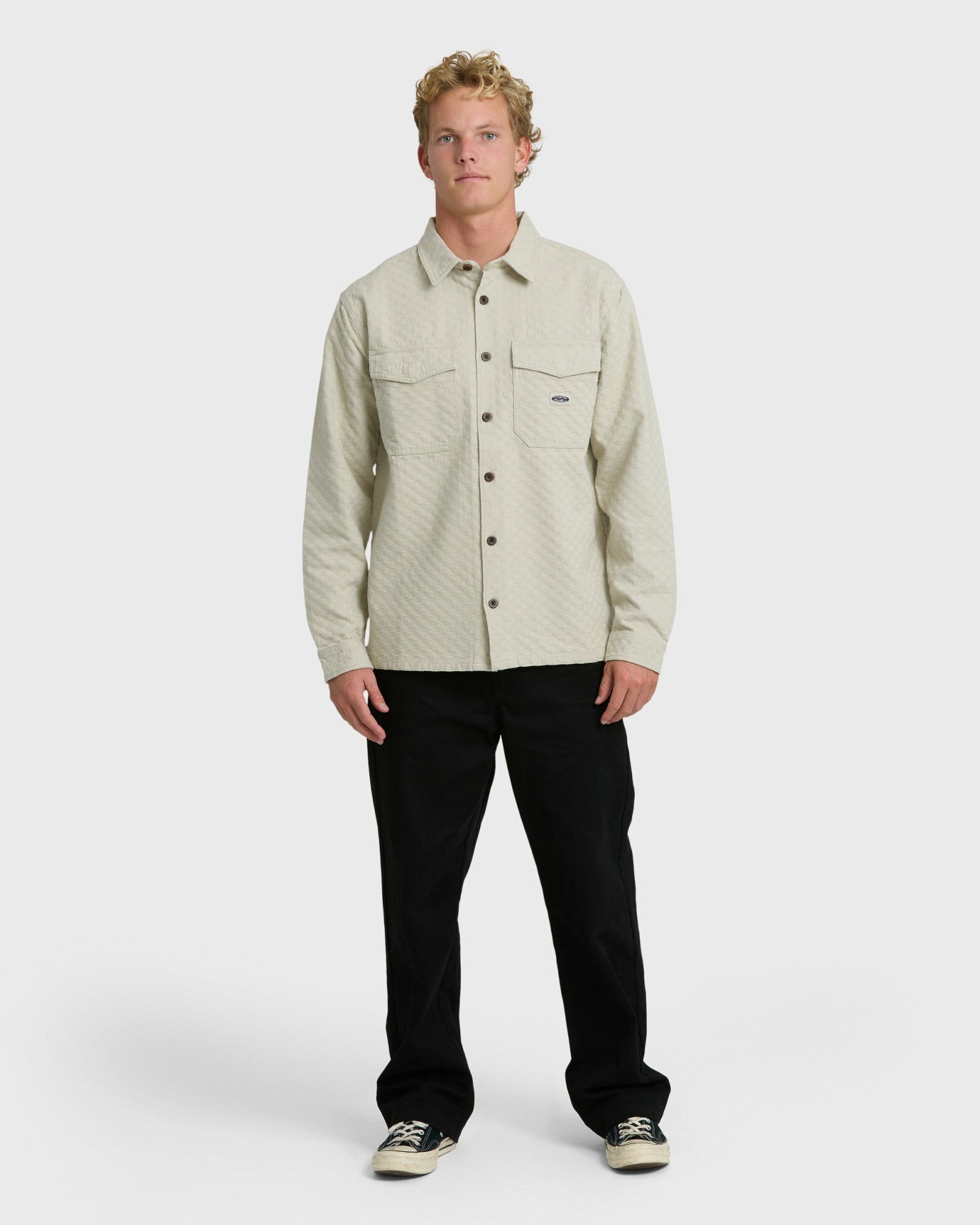 Billabong Men's Bad Dog Long Sleeve Flannel Shirt - Chino