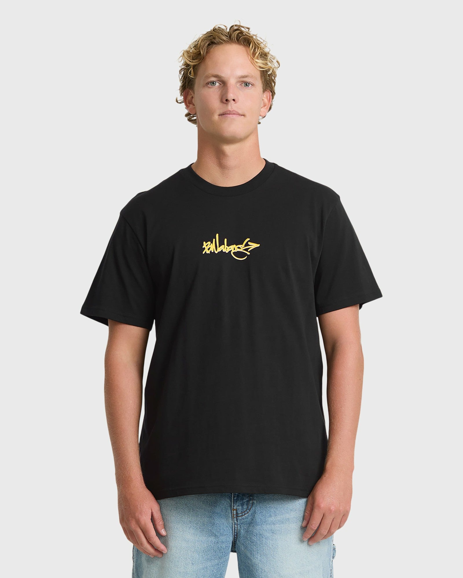Billabong Men's Occys Point Premium Short Sleeve Cotton T-Shirt - Black