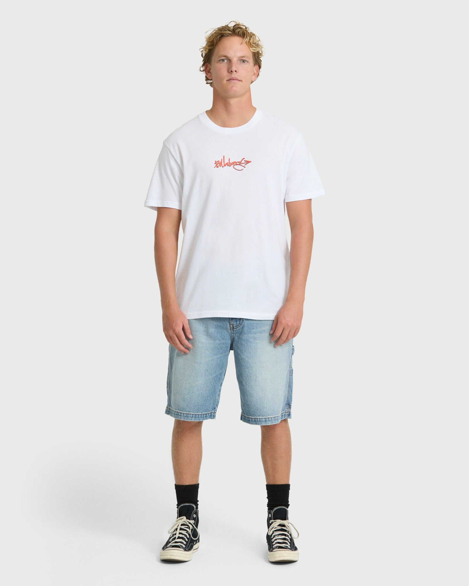 Billabong Men's Occys Point Premium Short Sleeve Cotton T-Shirt - White