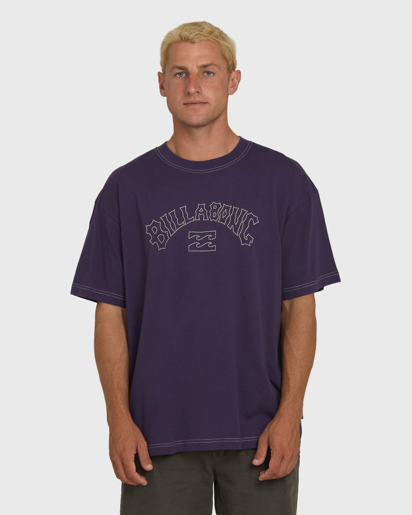 Billabong Men's Dash OG Short Sleeve Knit T-Shirt - Purple Velvet
