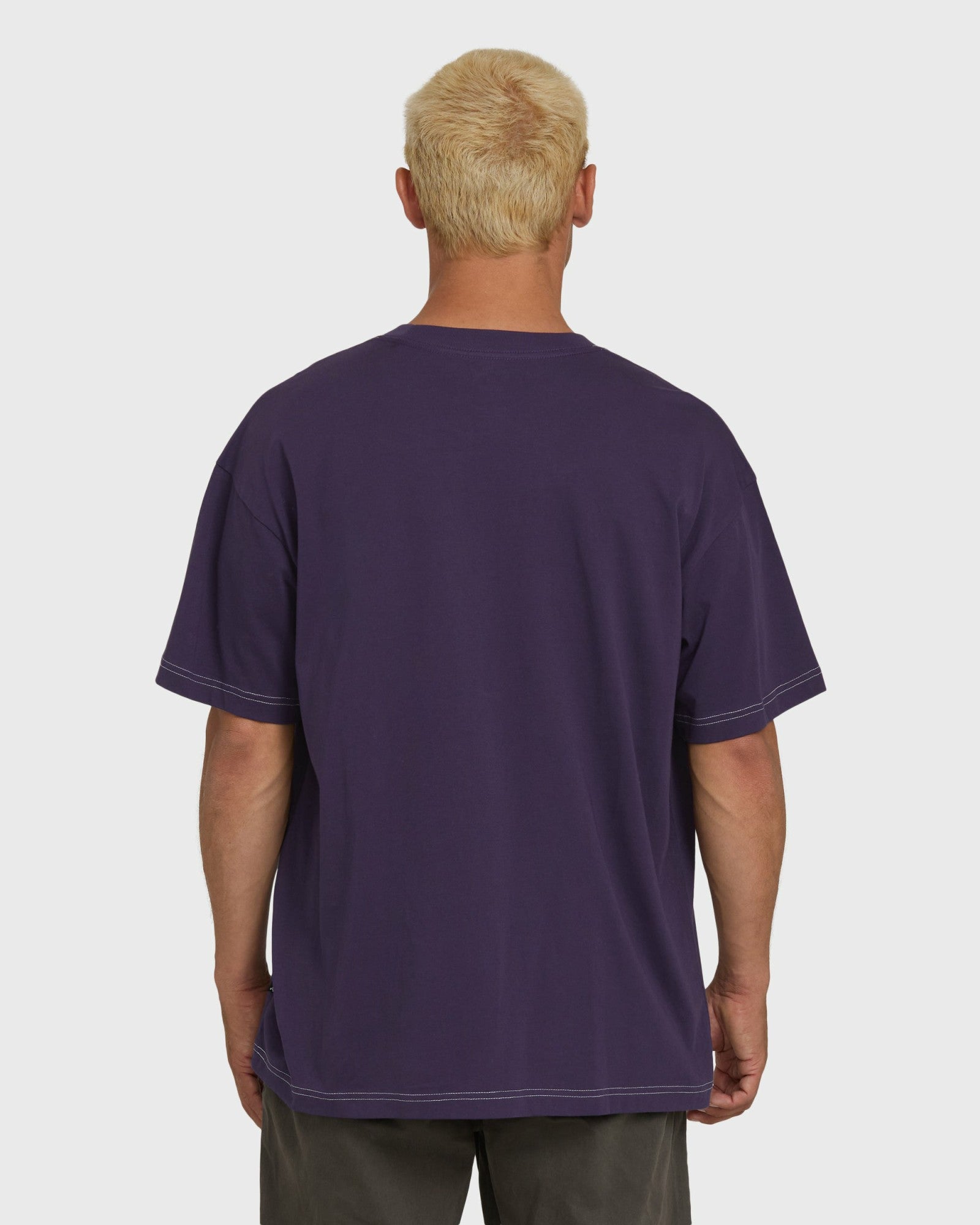 Billabong Men's Dash OG Short Sleeve Knit T-Shirt - Purple Velvet