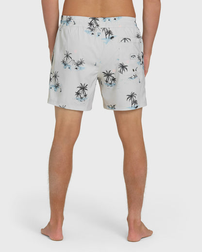 Billabong Men's Lineup Laybacks 16\" Trunks - Fog Gray