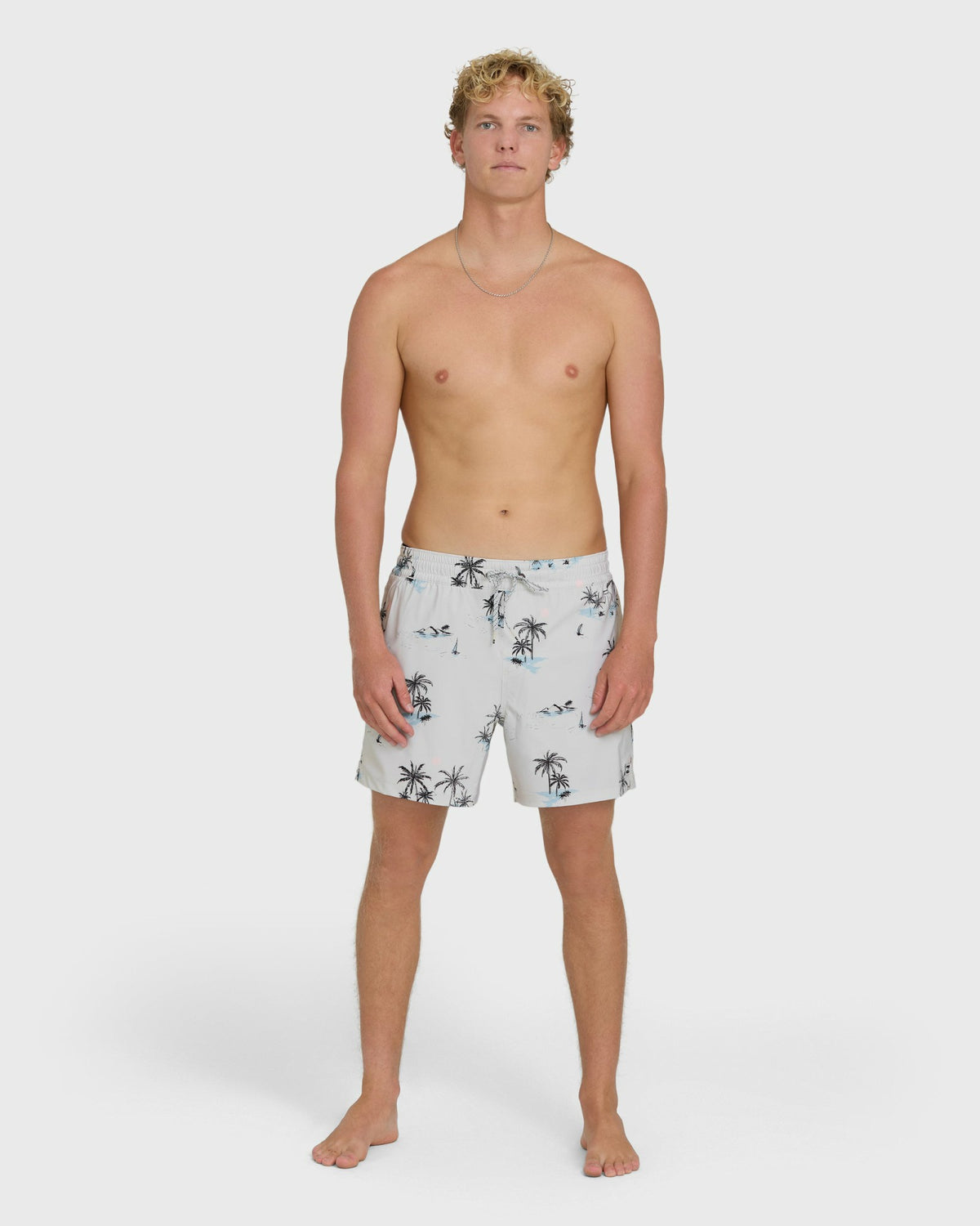 Billabong Men's Lineup Laybacks 16\" Trunks - Fog Gray