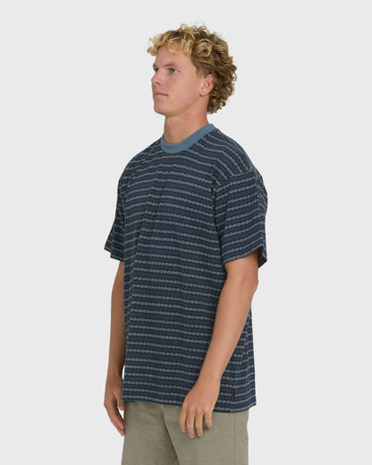 Billabong Men's Garage Sandon Short Sleeve Knit T-Shirt - True Navy