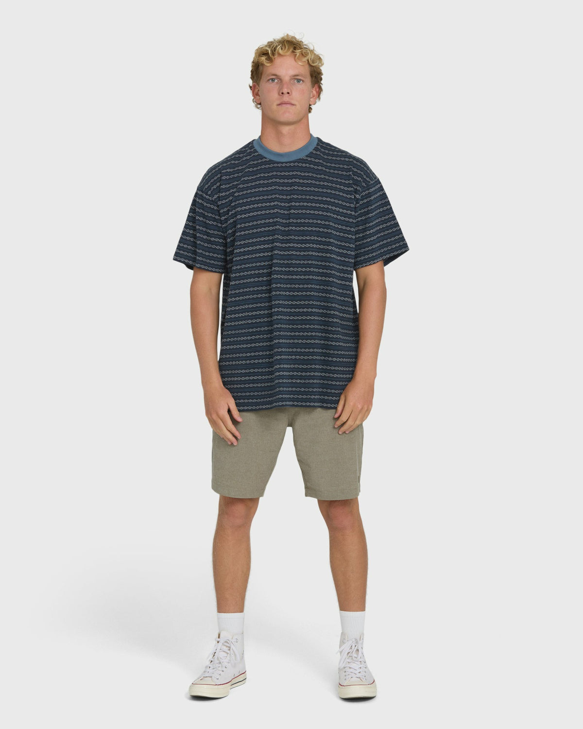 Billabong Men's Garage Sandon Short Sleeve Knit T-Shirt - True Navy