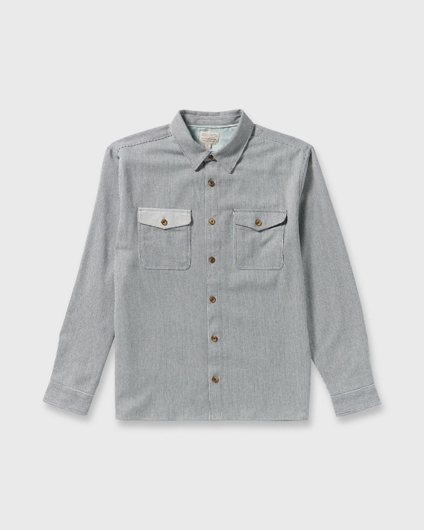 Billabong Men's Austin Garage Long Sleeve Shirt - Stone Blue