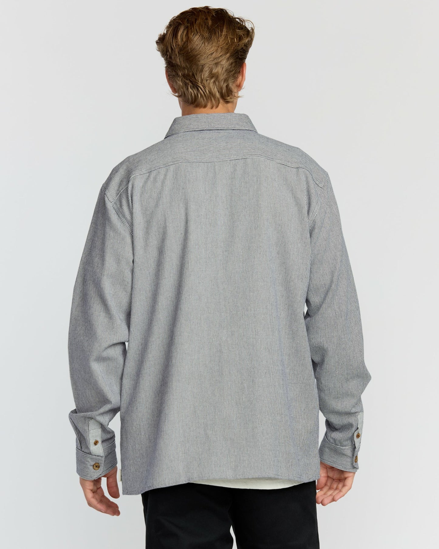 Billabong Men's Austin Garage Long Sleeve Shirt - Stone Blue