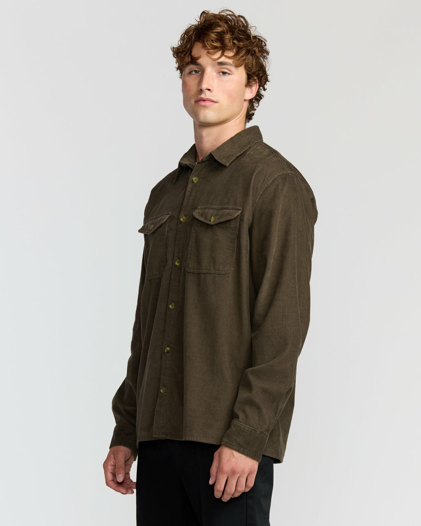 Billabong Men's Austin Garage Long Sleeve Shirt - Chocolate