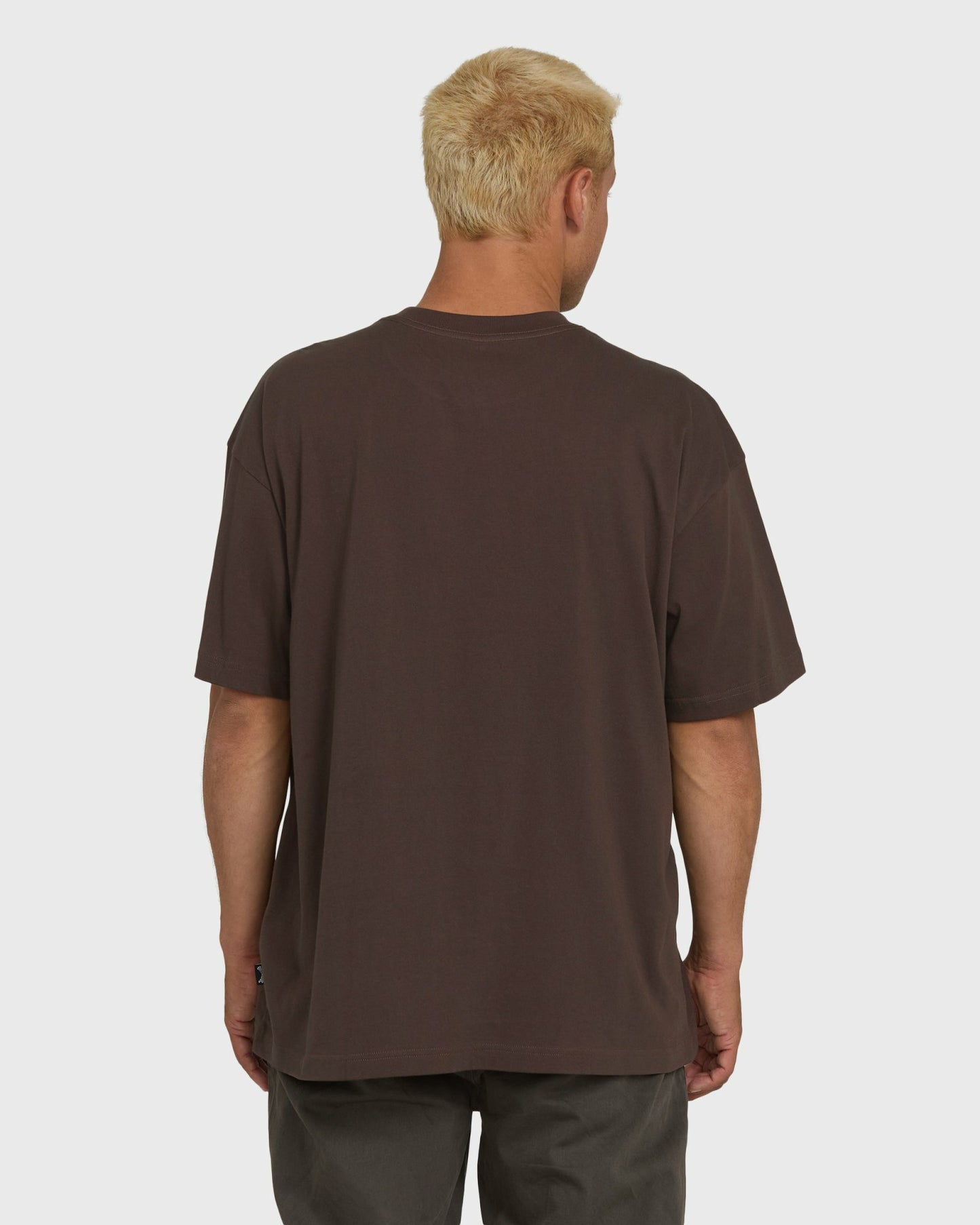 Billabong Men's Link OG Short Sleeve Knit T-Shirt - Chocolate Brown