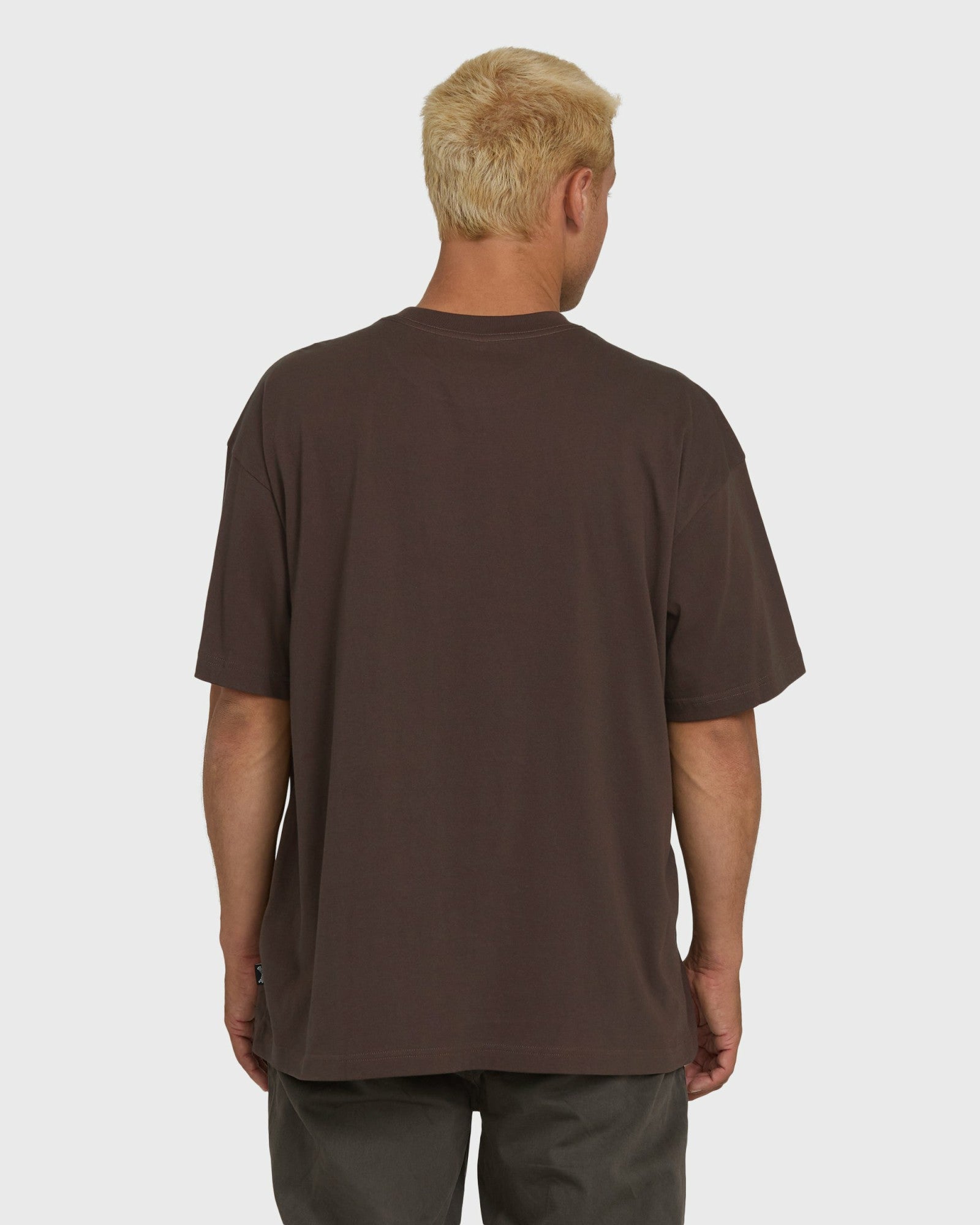 Billabong Men's Link OG Short Sleeve Knit T-Shirt - Chocolate Brown