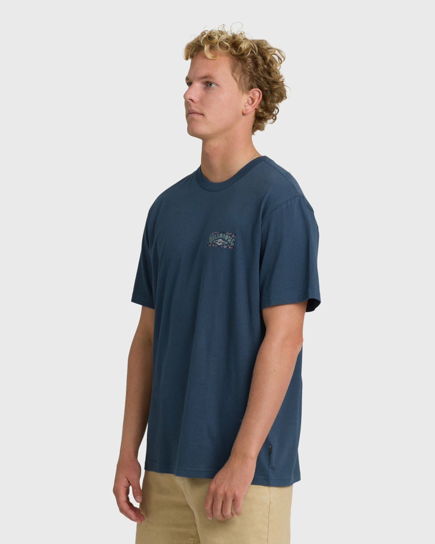 Billabong Men's Heritage Arch Premium Short Sleeve T-Shirt - Dark Denim
