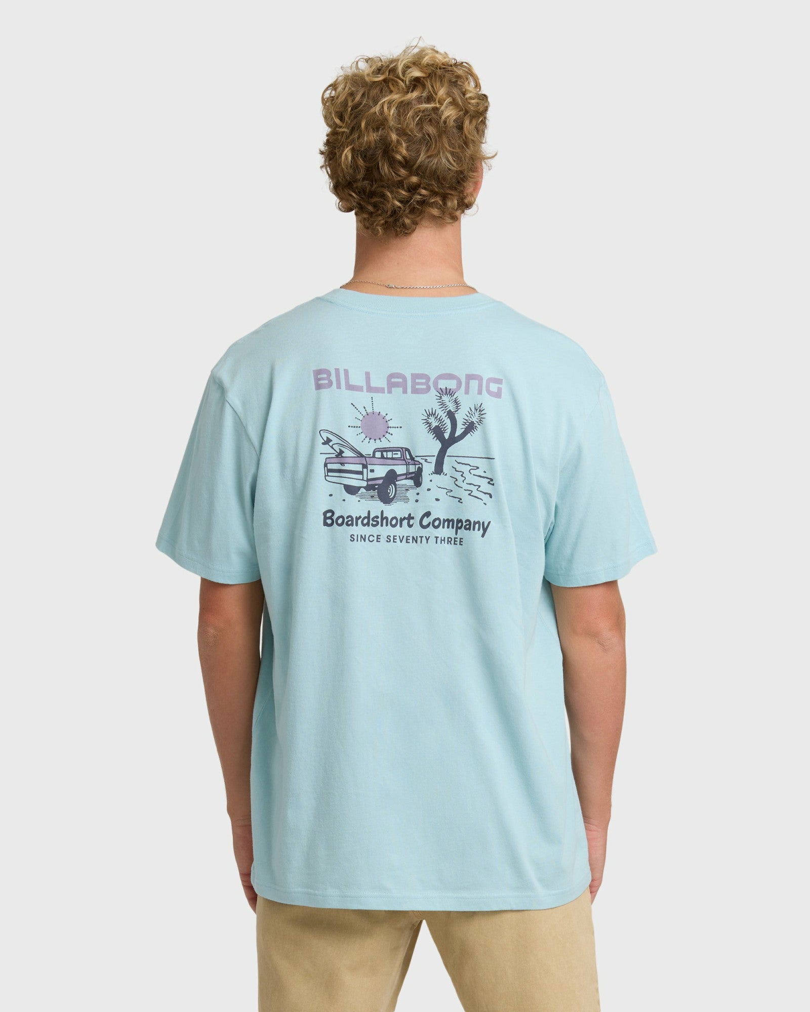 Billabong Men's Tailgating Premium Short Sleeve T-Shirt - Dusty Blue