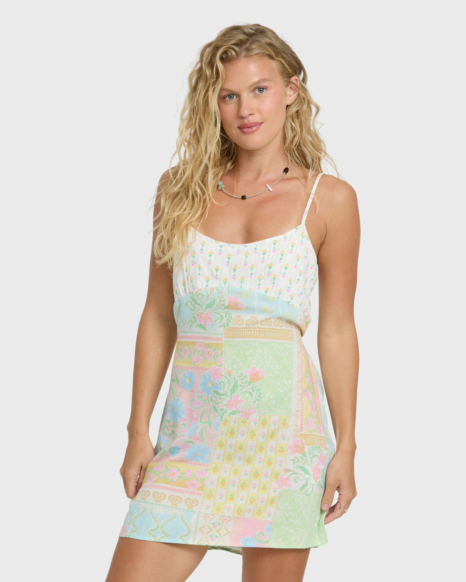 Billabong Women's Little Crush Mini Dress - White Multi