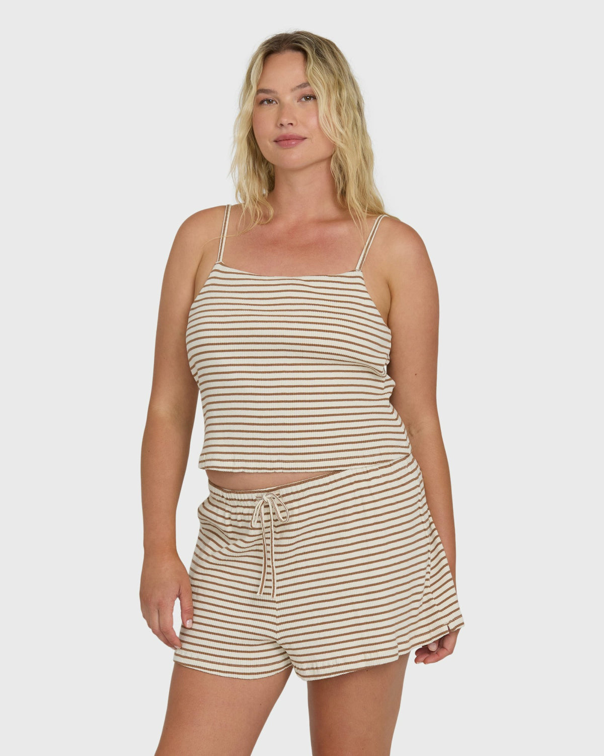 Billabong Women's Easy Livin Knit Shorts - Brown Stone