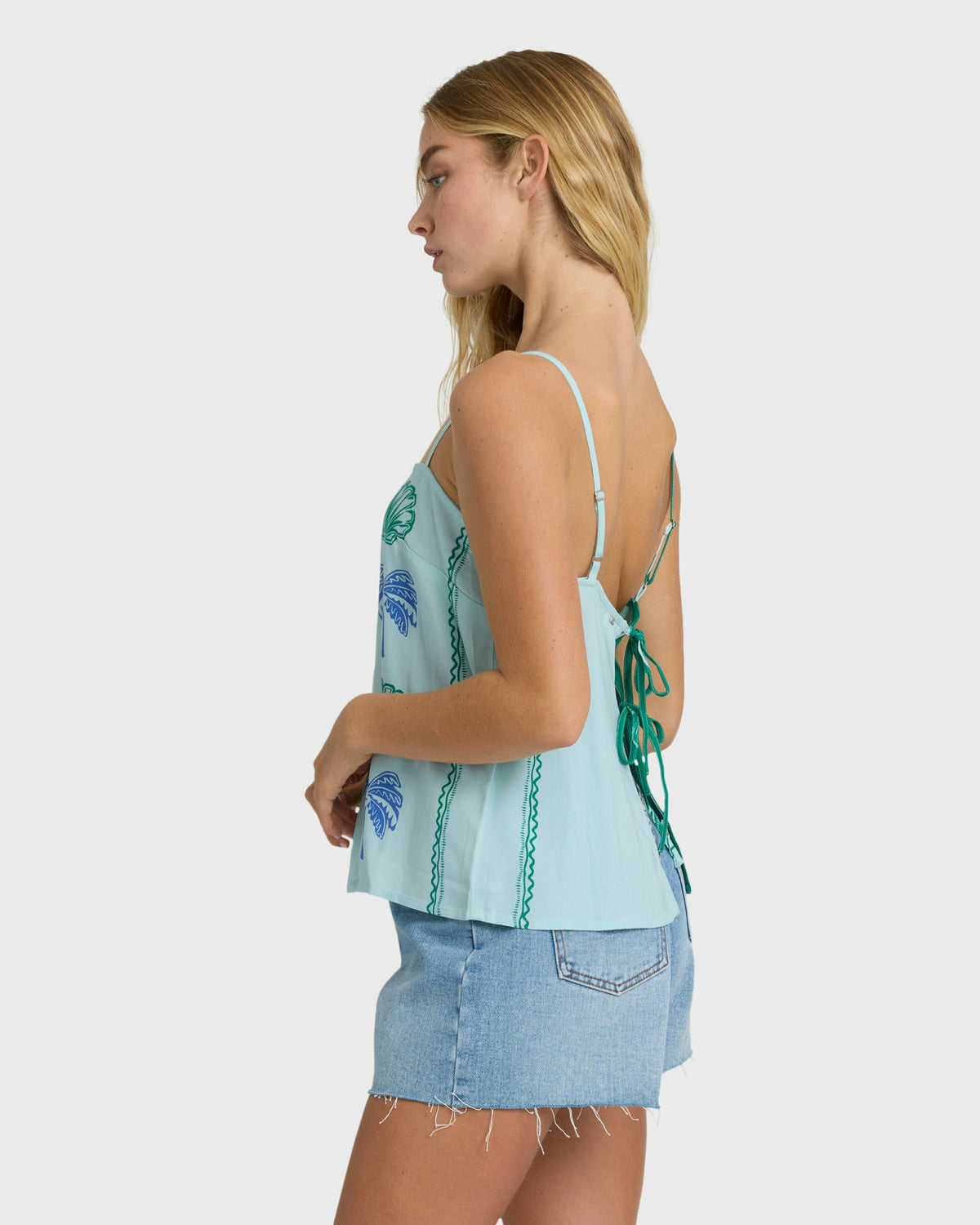 Billabong Women's Vacay Dreams Woven Tank - Pool Blue